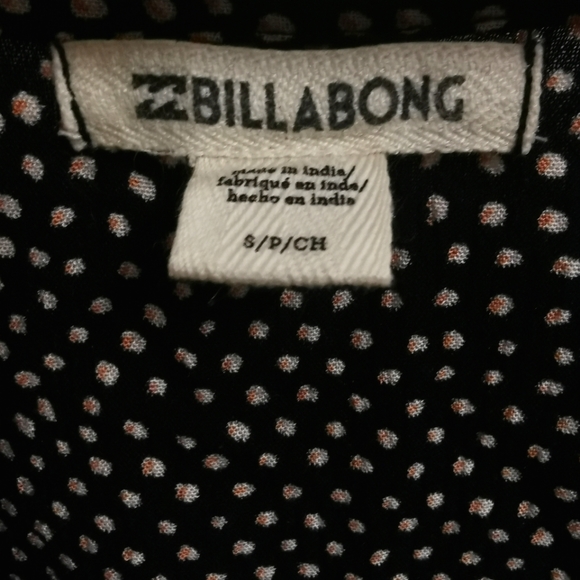 Billabong black polka dot mini dress - Picture 4 of 4